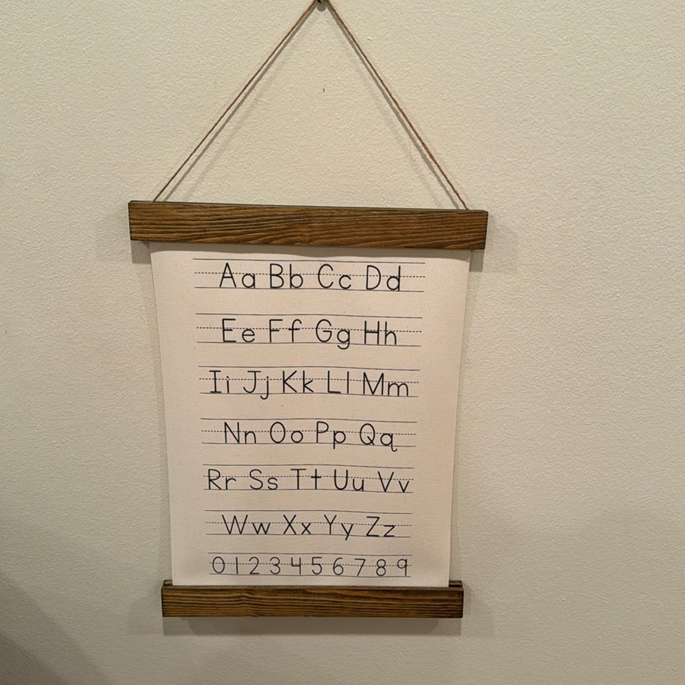 ABC hanging canvas